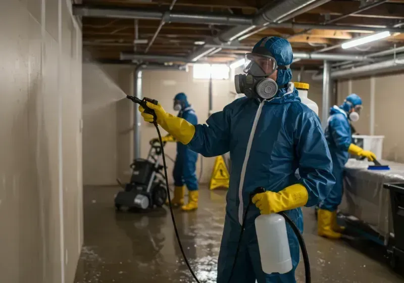 Basement Sanitization and Antimicrobial Treatment process in Newton, IA